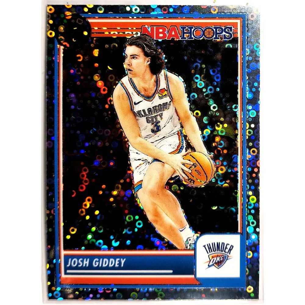 2023-24 NBA Hoops Premium Stock #70 JOSH GIDDEY Disco Prizm, See Pics!